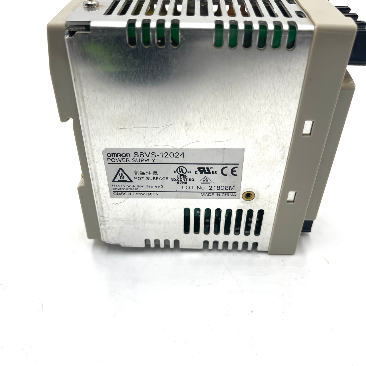 DIN Rail Power Supply S8VS-12024 Omron 24VDC 120W *Used* - Axxa
